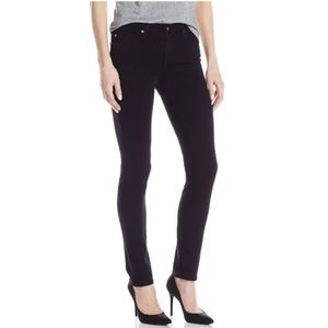 AG Prima Mid Rise Black Jeans 25